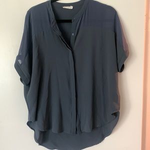 Blue button up shirt